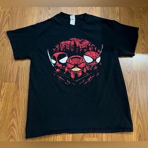 Gildan boys’ large t-shirt, Spider Man graphic, black